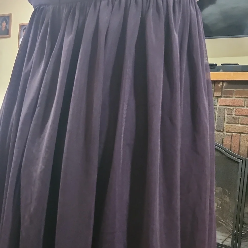 London Times Purple Tie-Strap Midi Dress - Picture 8 of 11
